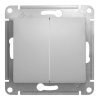 Механизм GLOSSA переключателя  2кл. алюминий GSL000365 Schnaider