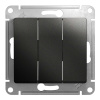 Механизм GLOSSA выключателя  3кл. антрацит GSL000731 Schnaider