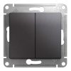 Механизм GLOSSA выключателя  2кл. графит GSL001351 Schnaider