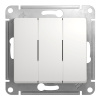 Механизм GLOSSA выключателя  3кл. белый GSL000131 Schnaider