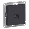 Механизм ATLAS розетки RJ45 карбон ATN001083 Schnaider