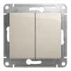 Механизм GLOSSA выключателя  2кл. молочный GSL000951 Schnaider