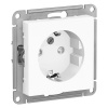 Механизм розетки ATLAS 1-м с/з  белый ATN000143 Schnaider (Systeme)