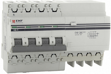 Автоматический выключатель АД 4   25А 100мА  EKF