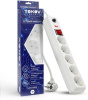 Удлинитель с сетевым фильтром 5х3 м с/з с выкл. бел. TOKOV ELECTRIC TKE-C01-SF5-3-ZV