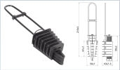 Зажим анкерный РА 25х100 IEK 16-25   ЗАБ 16-25 IEK 