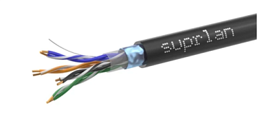 Кабель FTP 4х2х0.51 Cat5e SUPRLAN ЭКРАНИРОВАННЫЙ (наружный) 