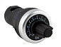Кнопка AE-22 Грибок с фикс. красн. 220V повортная